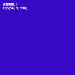 #3809C4 - Dark Blue Color Image