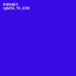 #380AE5 - Blue Color Image