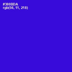 #380BDA - Dark Blue Color Image