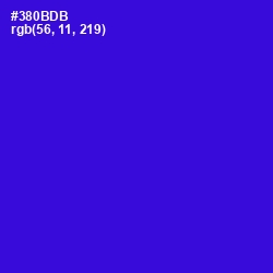 #380BDB - Dark Blue Color Image