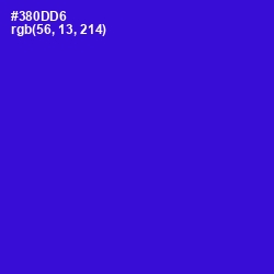 #380DD6 - Dark Blue Color Image
