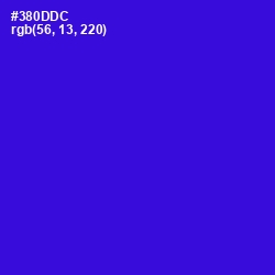 #380DDC - Dark Blue Color Image