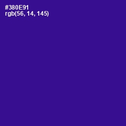 #380E91 - Blue Gem Color Image