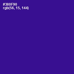 #380F90 - Blue Gem Color Image