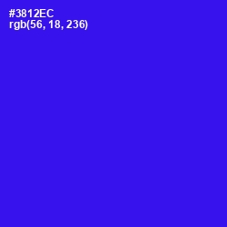 #3812EC - Blue Color Image