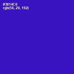 #3814C0 - Dark Blue Color Image