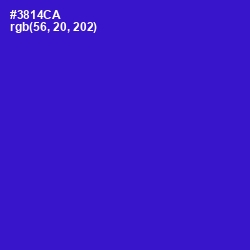 #3814CA - Dark Blue Color Image