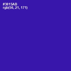 #3815AB - Blue Gem Color Image
