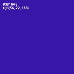 #3816A8 - Blue Gem Color Image