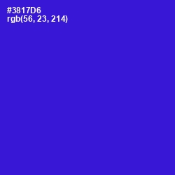 #3817D6 - Dark Blue Color Image