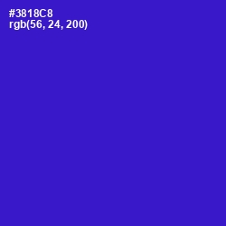 #3818C8 - Dark Blue Color Image