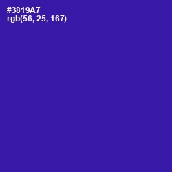 #3819A7 - Blue Gem Color Image