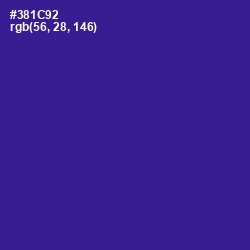 #381C92 - Blue Gem Color Image
