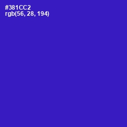 #381CC2 - Dark Blue Color Image