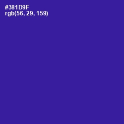 #381D9F - Blue Gem Color Image