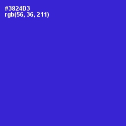 #3824D3 - Dark Blue Color Image