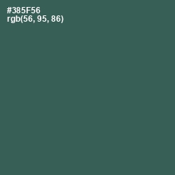 #385F56 - Mineral Green Color Image