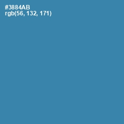 #3884AB - Boston Blue Color Image