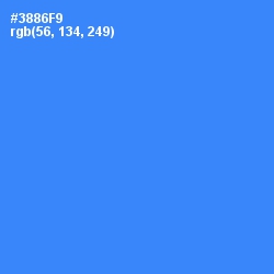 #3886F9 - Dodger Blue Color Image