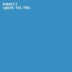 #388FC3 - Curious Blue Color Image