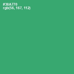 #38A770 - Sea Green Color Image