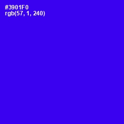 #3901F0 - Blue Color Image