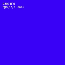 #3901F6 - Blue Color Image