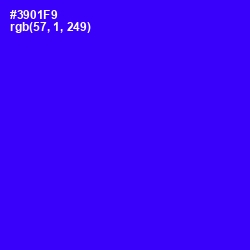 #3901F9 - Blue Color Image