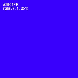 #3901FB - Blue Color Image