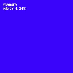 #3904F9 - Blue Color Image