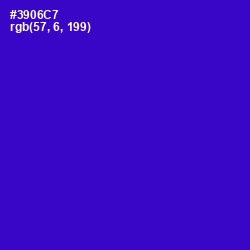 #3906C7 - Dark Blue Color Image