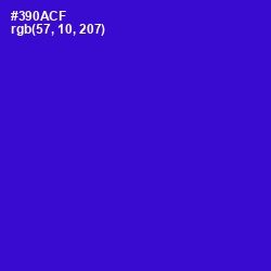 #390ACF - Dark Blue Color Image