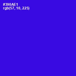 #390AE1 - Dark Blue Color Image