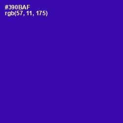 #390BAF - Blue Gem Color Image