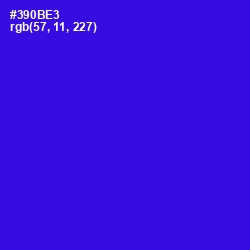 #390BE3 - Dark Blue Color Image