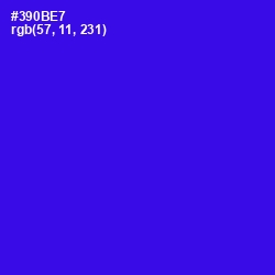 #390BE7 - Blue Color Image