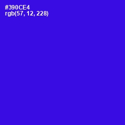 #390CE4 - Blue Color Image