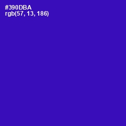 #390DBA - Blue Gem Color Image