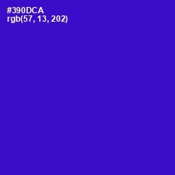 #390DCA - Dark Blue Color Image