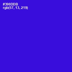 #390DDB - Dark Blue Color Image