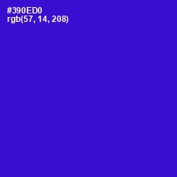 #390ED0 - Dark Blue Color Image