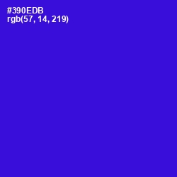 #390EDB - Dark Blue Color Image