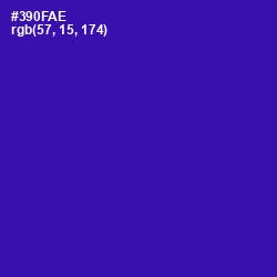 #390FAE - Blue Gem Color Image