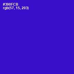 #390FCB - Dark Blue Color Image