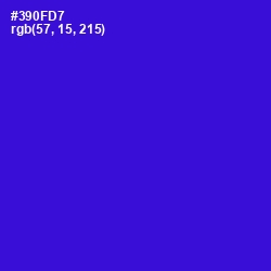 #390FD7 - Dark Blue Color Image