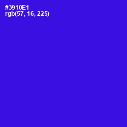 #3910E1 - Dark Blue Color Image