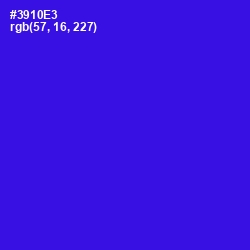 #3910E3 - Dark Blue Color Image