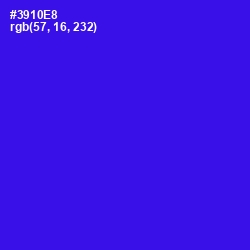 #3910E8 - Blue Color Image