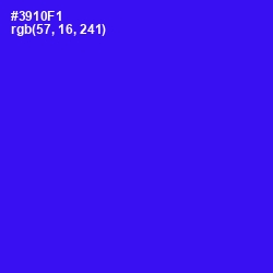 #3910F1 - Blue Color Image