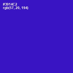 #3914C2 - Dark Blue Color Image